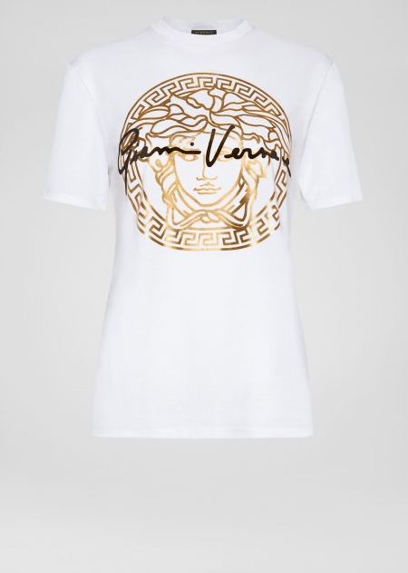 Tricouri Versace Versace Medusa Signature Motif Slim Fit Dama | KWEITFQ-86